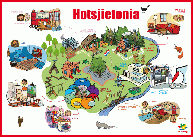 Kaart Hotsjietonia